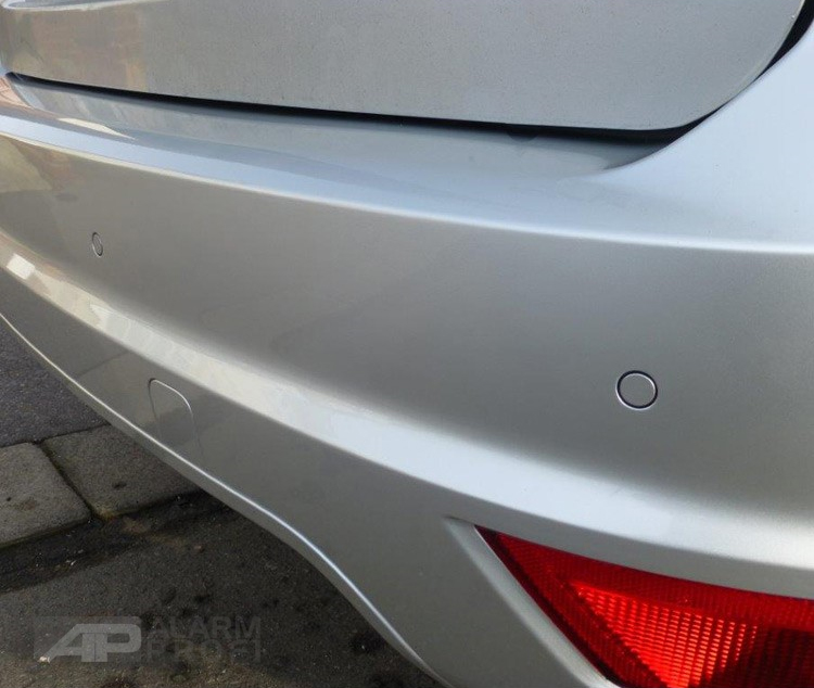 Professional OEM-style rear parking sensor installation